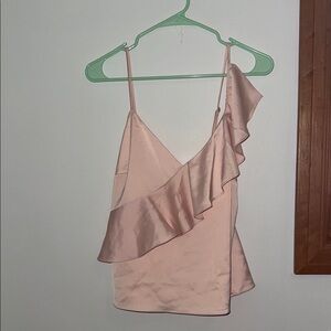 Lovers & friends pink ruffle top